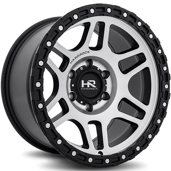 Hardrock Offroad H103 Black with Machined Face