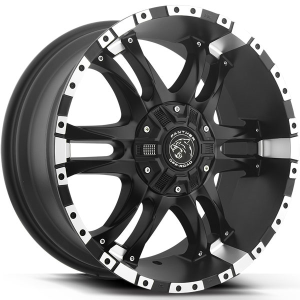 Panther Off-Road 810 Flat Black with Machined Trim