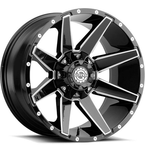 Scorpion Off-Road SC-31 Black with Milled Spokes