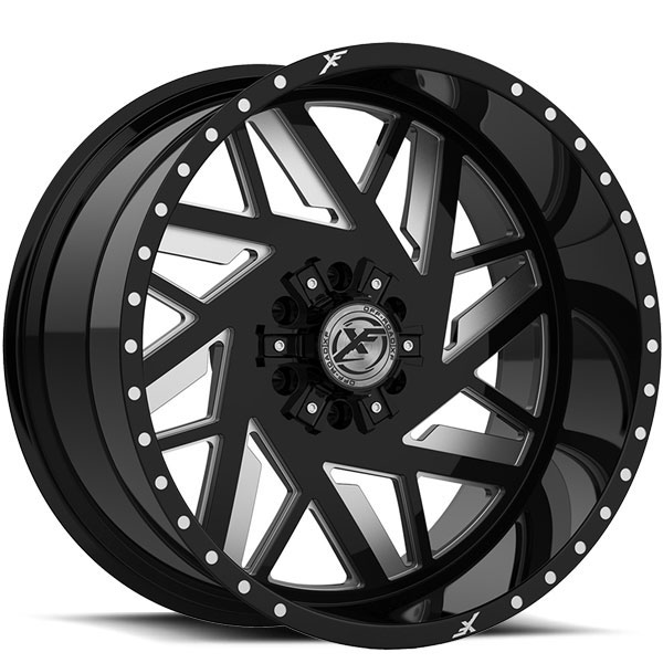 XF Off-Road XFX-306 Gloss Black with Milled Spokes